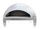 Pizza Party Emozione Perla - Forno a gas per pizza da esterno - Camera di cottura 40x70 cm - Piano cottura in refrattario