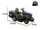 BullMach PEGASO 95-160 RMH - Trattorino tagliaerba con cambio idrostatico - Cesto di raccolta - Mulching