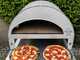 Pizza Party Emozione Perla - Forno a gas per pizza da esterno - Camera di cottura 40x70 cm - Piano cottura in biscotto