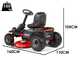 Snapper ERX96 - Trattorino taglierba a batteria 72V/28Ah - scarico laterale e mulching