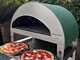 Pizza Party Emozione Acquamarina - Forno a gas per pizza da esterno - Camera di cottura 40x70 cm - Piano cottura in refrattario