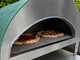 Pizza Party Emozione Acquamarina - Forno a gas per pizza da esterno - Camera di cottura 40x70 cm - Piano cottura in biscotto