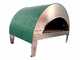 Pizza Party Emozione Acquamarina - Forno a gas per pizza da esterno - Camera di cottura 40x70 cm - Piano cottura in biscotto