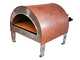 Pizza Party Ardore - Forno a gas per pizza da esterno - Camera di cottura 40x40 cm - Piano cottura in mattoni refrattari