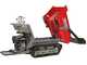 GeoTech Pro GeoPorter 650 DHS Hydro - Motocarriola cingolata cassone dumper 650Kg con paletta - Cambio idrostatico