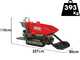 GeoTech Pro GeoPorter 650 DHS Hydro - Motocarriola cingolata cassone dumper 650Kg con paletta - Cambio idrostatico