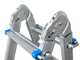 S.T.P. New Blue A20NB5, 2x10 gradini, 5 m - Scala in alluminio telescopica - Altezza stimata operativa 6 m