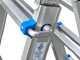 S.T.P. New Blue A20NB4, 2x8 gradini, 4.44 m - Scala in alluminio telescopica - Altezza stimata operativa 5.44 m