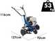 EuroMech YET 130 - Motozappa a scoppio - 6.5 HP - Motore Honda GP200
