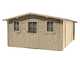 Alce Dublino Express 398x496 - Casetta da giardino in legno - Con finestre - 398x496x229 cm