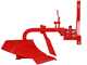 MDS-02B - Aratro monovomere a scalpello - Spostamento manuale a vite - Per trattori con attacco a tre punti