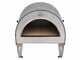 Pizza Party Ardore Perla - Forno a gas per pizza da esterno - Camera di cottura 40x40 cm - Piano cottura in mattoni refrattari