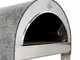 Pizza Party Ardore Perla - Forno a gas per pizza da esterno - Camera di cottura 40x40 cm - Piano cottura in biscotto