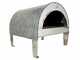 Pizza Party Ardore Perla - Forno a gas per pizza da esterno - Camera di cottura 40x40 cm - Piano cottura in biscotto