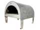 Pizza Party Ardore Perla - Forno a gas per pizza da esterno - Camera di cottura 40x40 cm - Piano cottura in biscotto