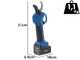 Hyundai SC-8608A - Forbice elettrica da potatura - 32 cm - 18V 4Ah
