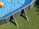 Gre Anthracite Ovale 500x300x132cm - Piscina fuori terra in acciaio