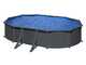 Gre Anthracite Ovale 500x300x132cm - Piscina fuori terra in acciaio