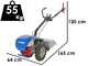 OUTLET - UTILIZZATO PER PROVA - EuroMech BLITZ  50 - Motocoltivatore a benzina - Honda GX200 - 6.5 HP