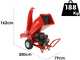 Attila ATS 1300 DLE - Biotrituratore a scoppio - Motore Loncin da 420cc con avviamento elettrico - Doppia configurazione di scarico