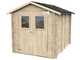 OUTLET - SENZA IMBALLO ORIGINALE - Alce Hobby 198x248 - Casetta da giardino in legno - Con finestre e porta a doppia anta - 198x248x215 cm