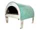 Pizza Party Ardore Acquamarina - Forno a gas per pizza da esterno - Camera di cottura 40x40 cm - Piano cottura in mattoni refrattari