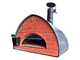 Pizza Party Bollore - Forno ibrido 2 in 1 Gas/Legna per pizza - Camera di cottura 60x60 cm - Piano cottura in biscotto