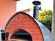 Pizza Party Bollore Pietra - Forno ibrido 2 in 1 Gas/Legna per pizza - Camera di cottura 60x60 cm - Piano cottura in biscotto