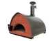 Pizza Party Bollore Pietra - Forno ibrido 2 in 1 Gas/Legna per pizza - Camera di cottura 60x60 cm - Piano cottura in biscotto