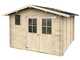 Alce Elena Express 296x296 - Casetta da giardino in legno - Con finestre e porta a doppia anta - 296x296x219 cm