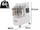 Seven Italy GH H 30 TR 2 V - Impastatrice a spirale - Da 25 Kg trifase a 2 velocit&agrave; ad alta idratazione