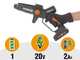 Worx WG327E - Potatore manuale a batteria - 20V 2Ah