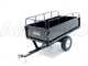 OUTLET - DIFETTI ESTETICI - GeoTech MAXI - Carrello ribaltabile trainato in acciaio per trattorino tagliaerba - 145x71(h 32 cm)