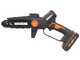 Worx WG327E - Potatore manuale a batteria + asta di prolunga 125cm - 20V 2Ah