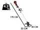 OUTLET - PICCOLI DIFETTI ESTETICI - Geotech X-Line BC-40V - Decespugliatore a batteria - 40V - SENZA BATTERIA E CARICABATTERIE