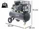 OUTLET - PICCOLI DIFETTI ESTETICI - BlackStone B-LBC 50-20 - Compressore aria elettrico a cinghia - Motore 2 HP - 50 lt