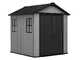 Keter Newton plus 757/775 grigia - Casetta da giardino - Con finestre - 230x223.8x246 cm