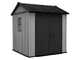 Keter Newton plus 757/775 grigia - Casetta da giardino - Con finestre - 230x223.8x246 cm