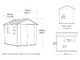 Keter Newton plus 759/975 grigia - Casetta da giardino - Con finestre - 230x287x246 cm