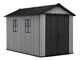 Keter Newton plus 7511/1175 grigia - Casetta da giardino - Con finestre - 230x350x246 cm