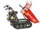 GeoTech Pro GeoPorter 330D - Motocarriola cingolata cassone dumper con 6 rulli - 300Kg