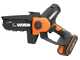 Worx WG326E - Potatore manuale a batteria + asta di prolunga 125cm - 20V 2Ah