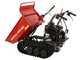 GeoTech Pro GeoPorter 330D B&amp;S - Motocarriola cingolata cassone dumper con 6 rulli - 300Kg