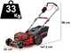 Einhell GP-CM 36/52 S Li BL - Tagliaerba a batteria - 4x18V/5.2Ah - Taglio 52 cm