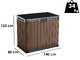 OUTLET - DA ESPOSIZIONE - Keter Store it Out Darwin marrone - Box porta attrezzi da giardino - 140x80x120 cm