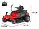 Snapper ZTX175SD - Trattorino rasaerba professionale a raggio zero - Scarico laterale - Motore B&amp;S 7220 EXi bicilindrico