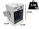OUTLET - SENZA IMBALLO ORIGINALE - Master TR 3D - Generatore di aria calda elettrico con ventilatore - 3.3 kw - Unit&agrave; di controllo remota