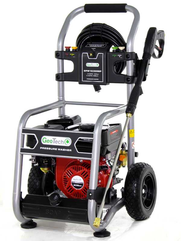 GeoTech GPW 10/220 BP - Idropulitrice a scoppio semiprofessionale - 233 bar - 568 L/h - Motore Ducar DH208