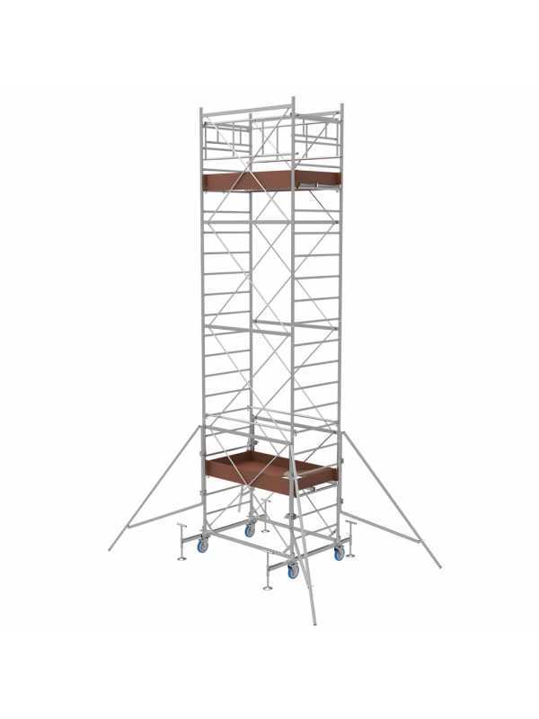 Marchetti Rhino System - Trabattello professionale in acciaio - 75x180 - Modulare 6.5 m