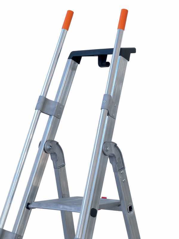 Facal Mayor&agrave; Tecnoscala QM-9, 9 gradini, 2.75 m - Scala da lavoro con ruote e maniglie - Altezza stimata operativa 3.85 m
